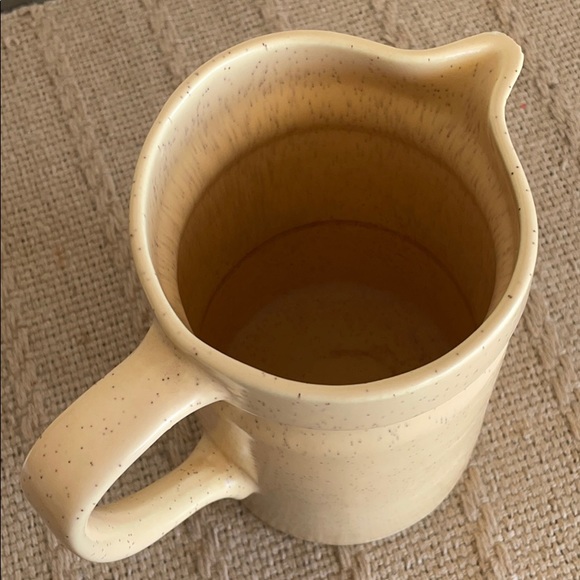 Speckled Pottery Pitcher style Vase with Handle - Picture 6 of 14